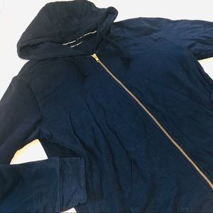 Chip Foster Navy Full Zip Hoodie